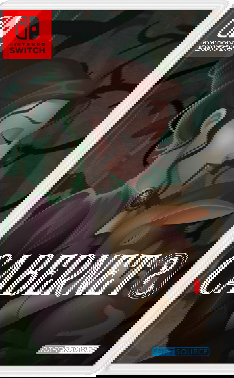 Game cover for 'Cabernet' on Nintendo Switch with a character holding a rabbit.