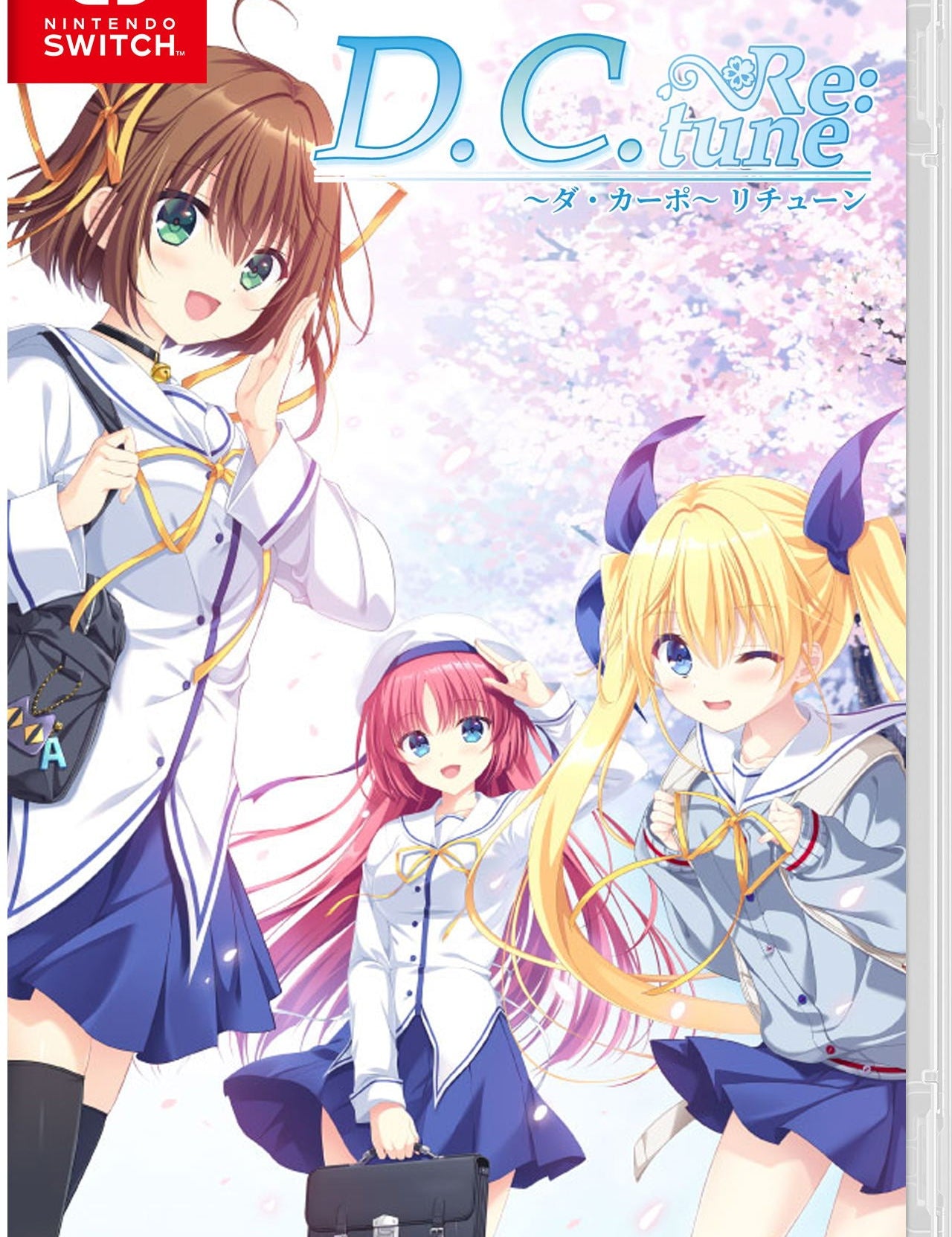 Nintendo Switch game case for 'D.C. Re: tune' with anime-style characters on a light purple background.