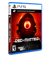 PlayStation 5 game disc for 'Red Matter' with a helmet design on the cover.