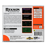 Back cover of the Dragon's Lair Reknim Souls Adventure video game case, showing game description, features, ratings, and a barcode on a white background.