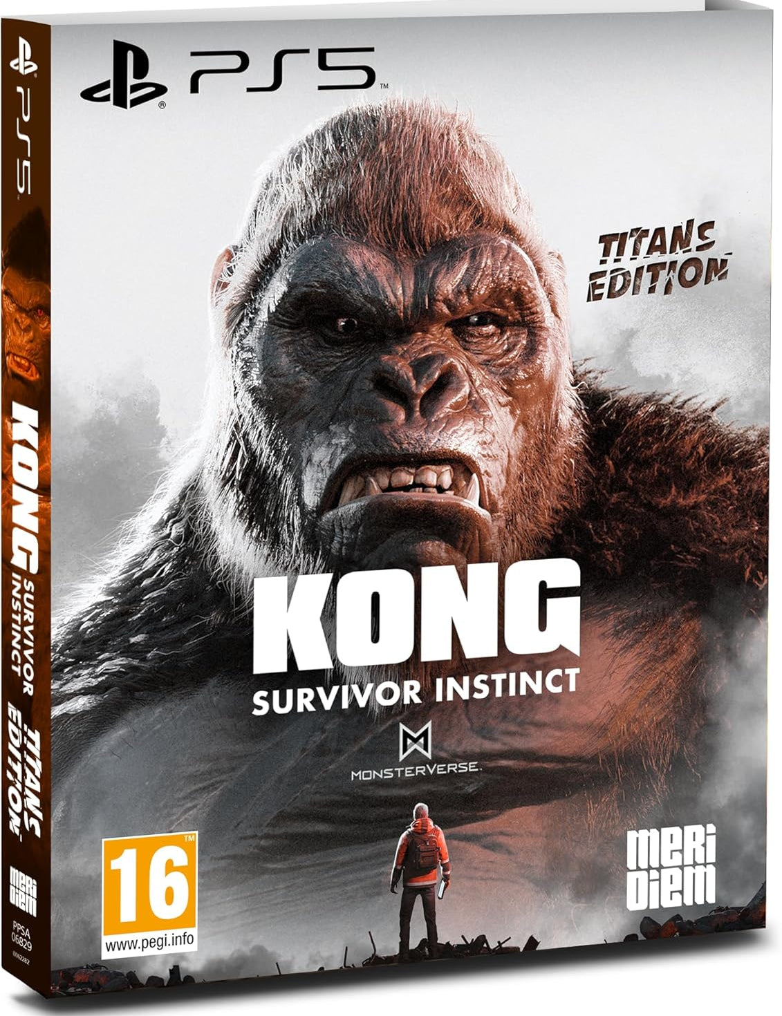 PlayStation 5 game case for 'Kong: Survivor Instinct' with a gorilla on the cover.