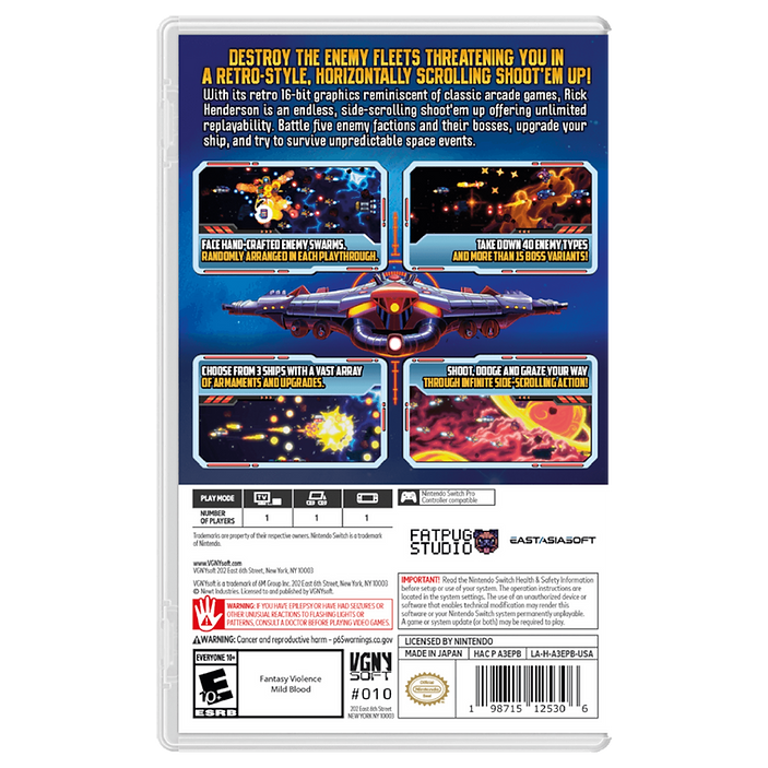 Rick Henderson Extra Edition Nintendo Switch