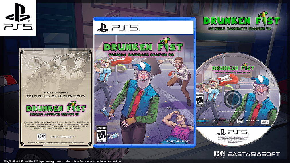 Drunken Fist DUAL PACK PlayStation 5 
