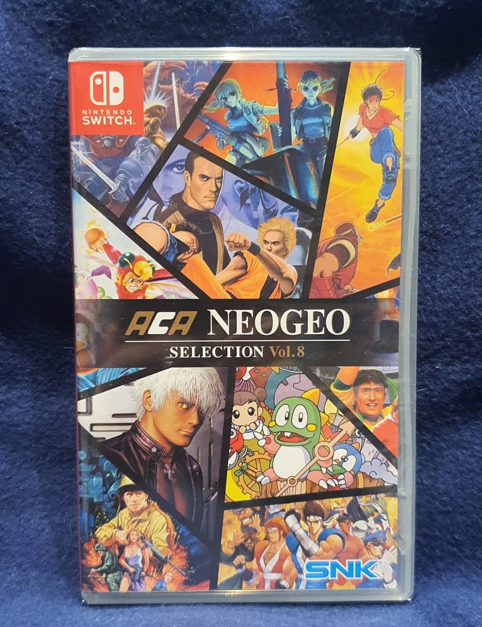 ACG NeoGeo Selection Vol. 8 game case for Nintendo Switch on a blue background