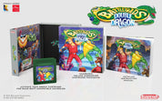 Collection of 'Battletechs Double Dragon' game packaging and accessories on a white background.