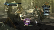 Game interface with character and weapon in a dark, urban setting