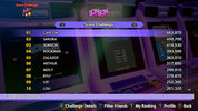 Score challenge screen from a video game with character names and scores displayed.