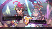 Two animated characters with dialogue boxes in a vibrant setting