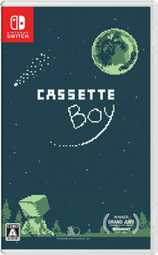 Nintendo Switch game case for 'Cassette Boy' with pixel art design and Earth graphic.