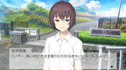Anime character standing outdoors with a scenic background