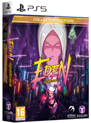 Eden Genesis Collector's Edition game box for PS5 with character illustration and cityscape background.