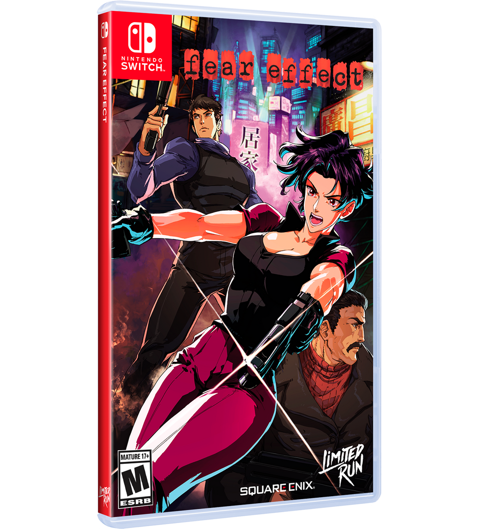 Video game case for 'Neon Effect' on Nintendo Switch with colorful artwork of characters.