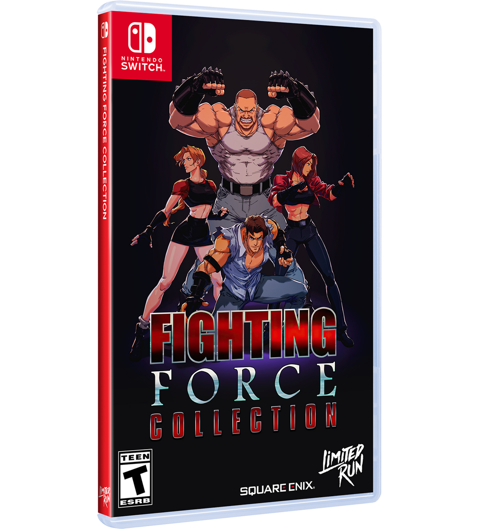 Fighting Force Collection game case for Nintendo Switch on a white background