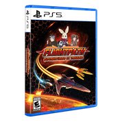 PlayStation 5 game case for 'Flightpath: Adventures in Venado' with characters and spaceship design.