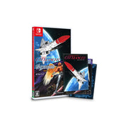 Nintendo Switch game box for Glazer: Symphonic Battle with a matching booklet and card set displayed on a clean white background.