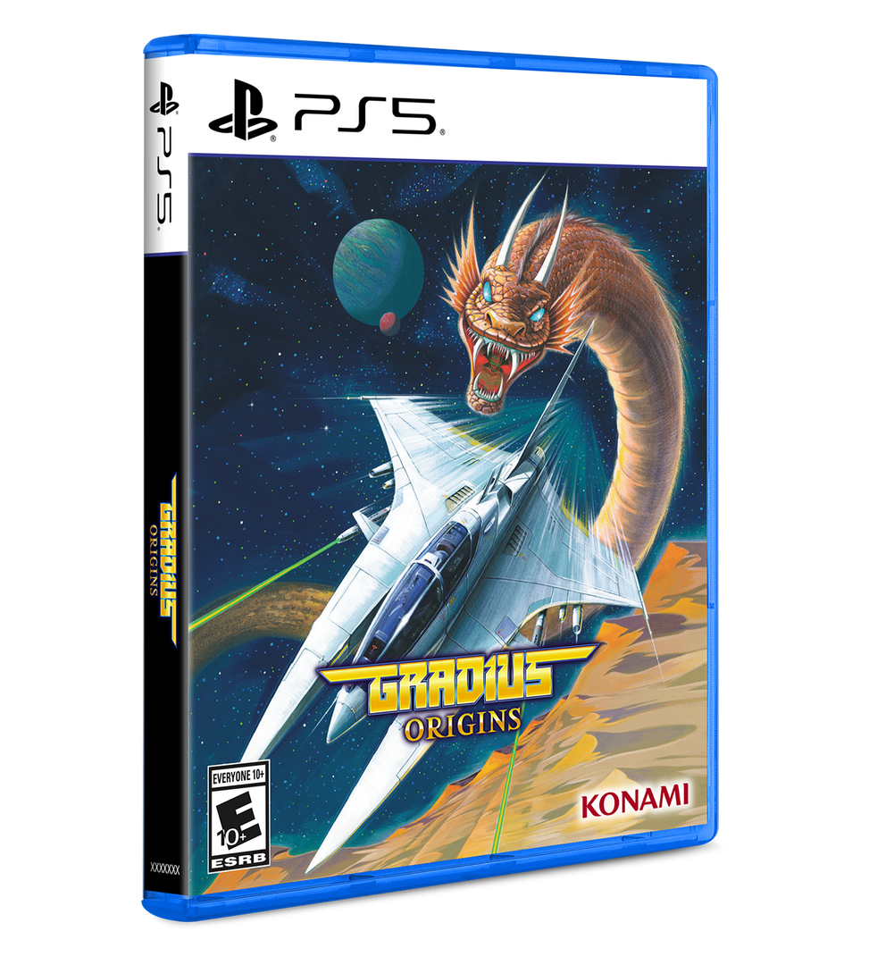 Graius Origins game case for PS5 with dragon and spaceship design on a white background