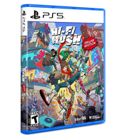 PS5 game disc cover for 'Hi-5 Rush' Deluxe Edition with colorful graphics and character illustrations.