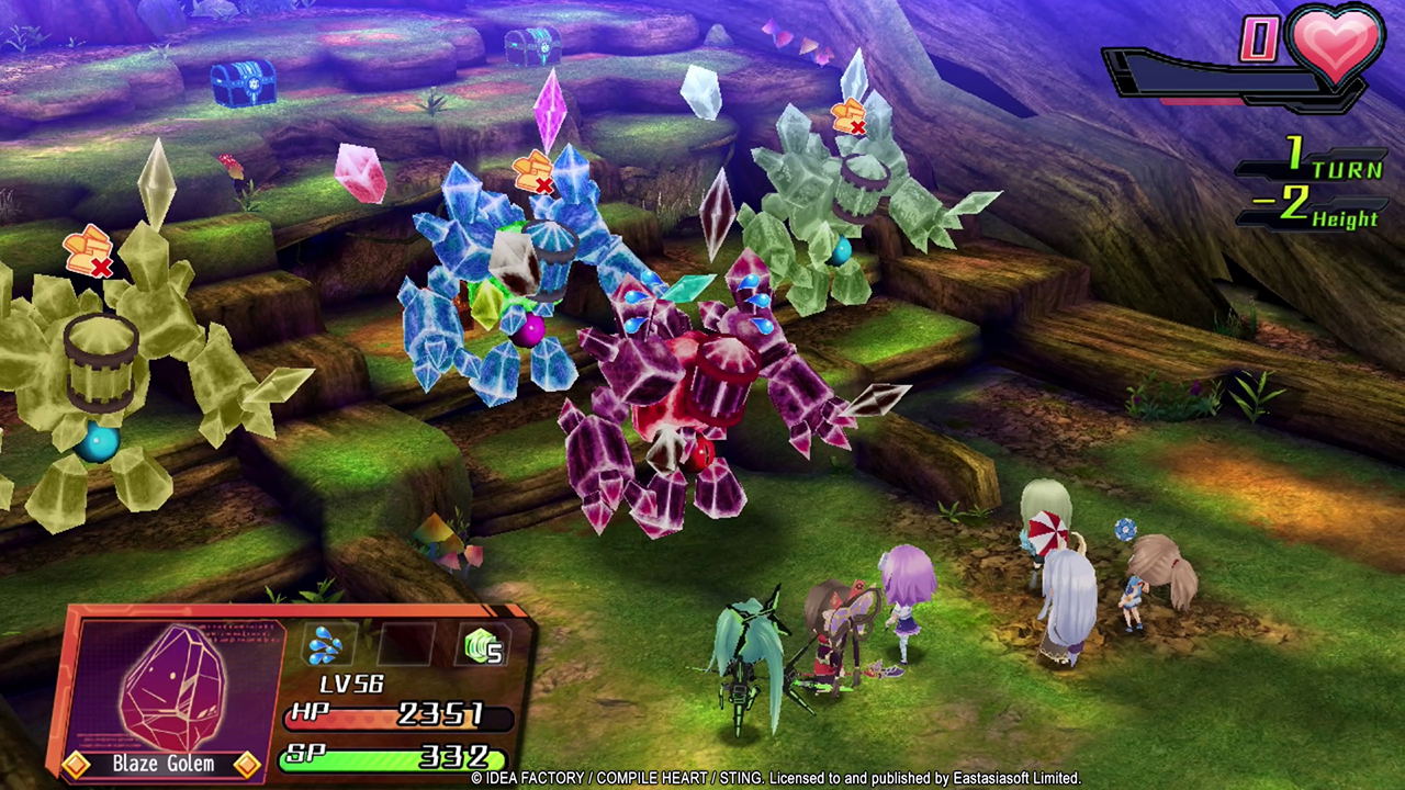 Colorful game character in a fantasy setting with health bar and menu interface.