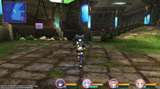 Character in a video game setting with a map and character portraits displayed.