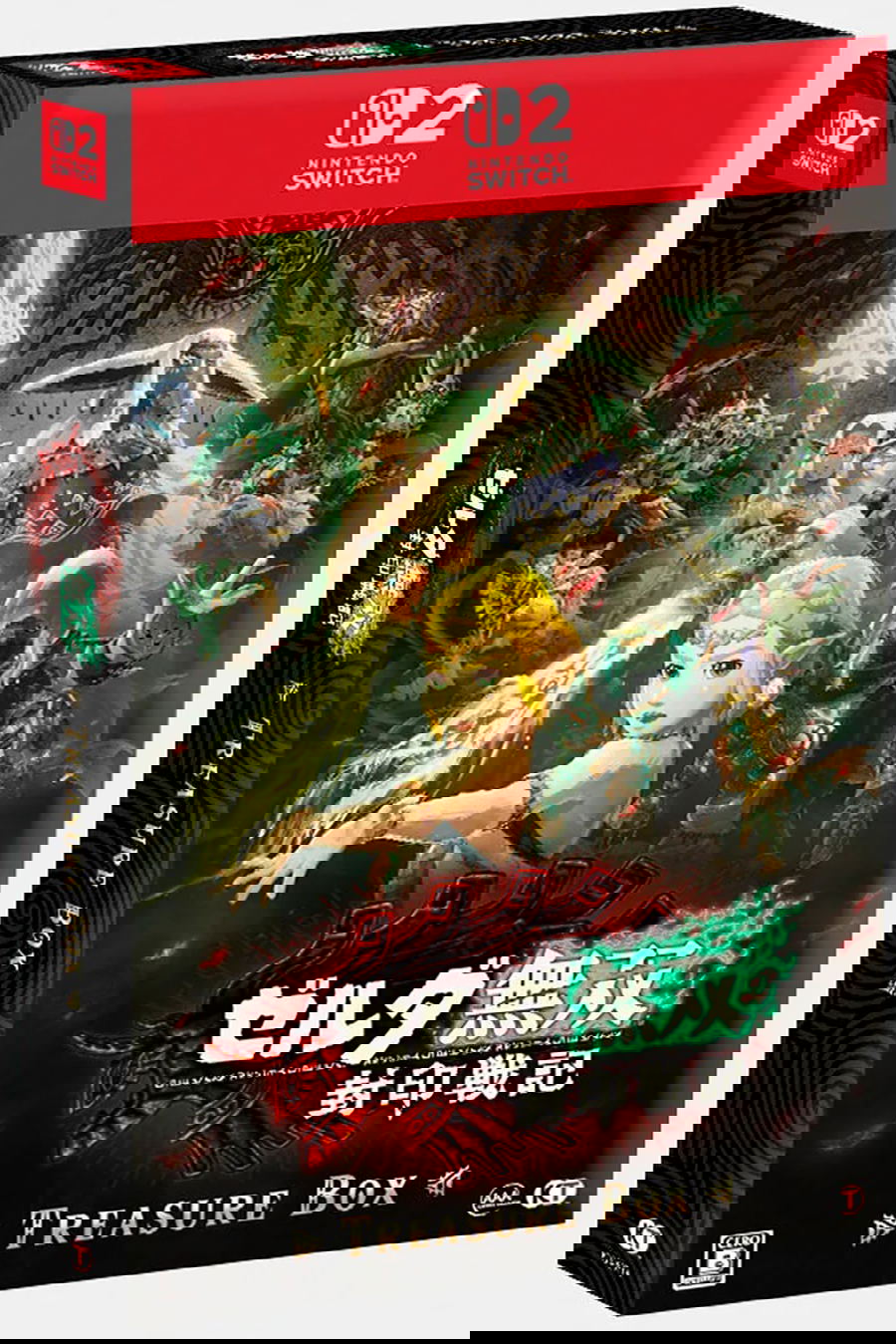 Nintendo Switch game console packaging with characters and text