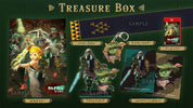 Promotional image of a 'Treasure Box' with various collectible items and packaging.