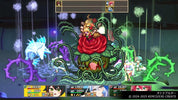 Video game screen with characters and interface elements in a fantasy setting
