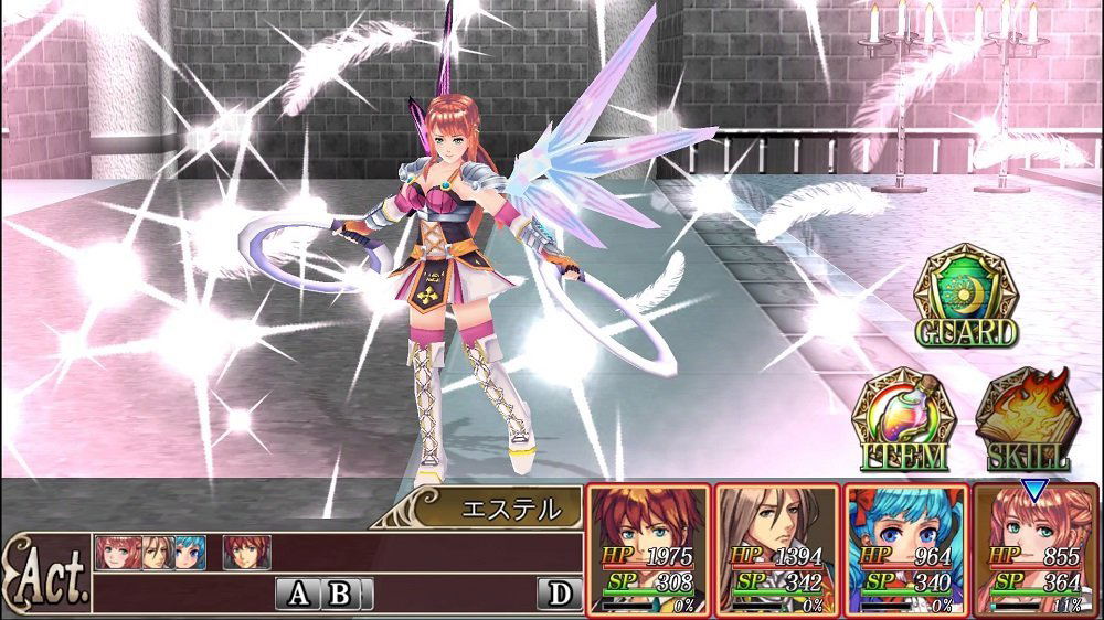 Character in a fantasy outfit with glowing effects in a game interface