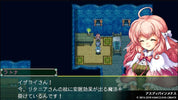 Character dialogue screen from a video game with a character and map in the background
