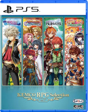 PlayStation 5 game case with anime-style characters and 'KEMCO RPG Selection' branding.