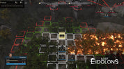 Game interface from 'Lost Eidolons' with character selection and battlefield layout.