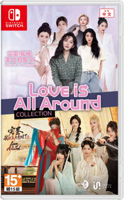Game cover for 'Love is All Around Collection' on Nintendo Switch with multiple characters and text.