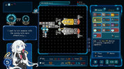 A screenshot of a Japanese tactical strategy game interface, likely Touhou Project FGO Weapon Ver.3, featuring a turn-based combat grid, resource panels, character dialogue with a white-haired anime girl, and various blue UI elements.