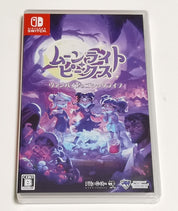 Nintendo Switch game case for 'Moonlight Sonata for Nintendo Switch' in Japanese, featuring a purple-toned cover with anime-style characters and game artwork, photographed on a white background.