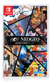 Game case for ACA NEOGEO Selection Vol. 10 on Nintendo Switch with various character images and SNK logo.