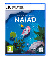 PlayStation 5 game disc for 'Naiad' with underwater scene and character on cover