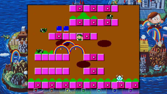Screenshot of a classic video game with colorful graphics and characters.