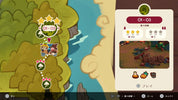 Game interface with map and character selection on a computer screen