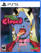 Video game cover for 'Sorry We're Closed' by Serenity Forge on a PS5 platform
