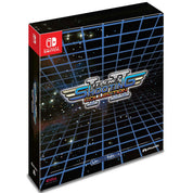 Box for 'Super Nintendo Shooting Collection' on Nintendo Switch with grid and starry background
