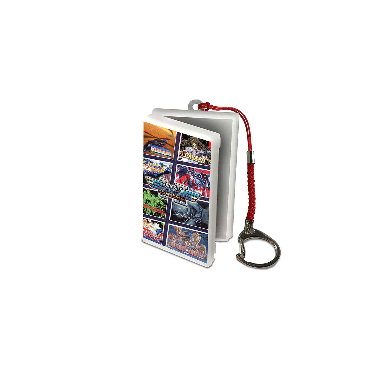 Small book with colorful images on a white background