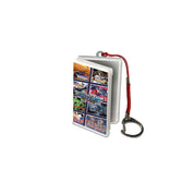 Small book with colorful images on a white background