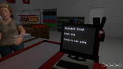 Simulated grocery store checkout with 'Instant Soup' item on a screen