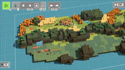 Pixelated landscape with various blocks and objects on a grid background