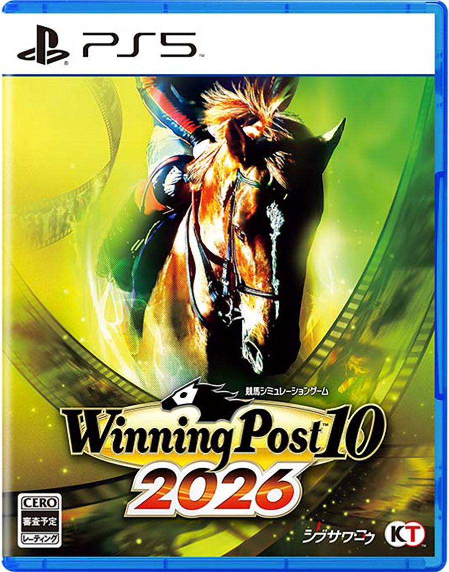 Video game cover for 'Winning Post 10 2026' with a horse illustration and PS5 branding.