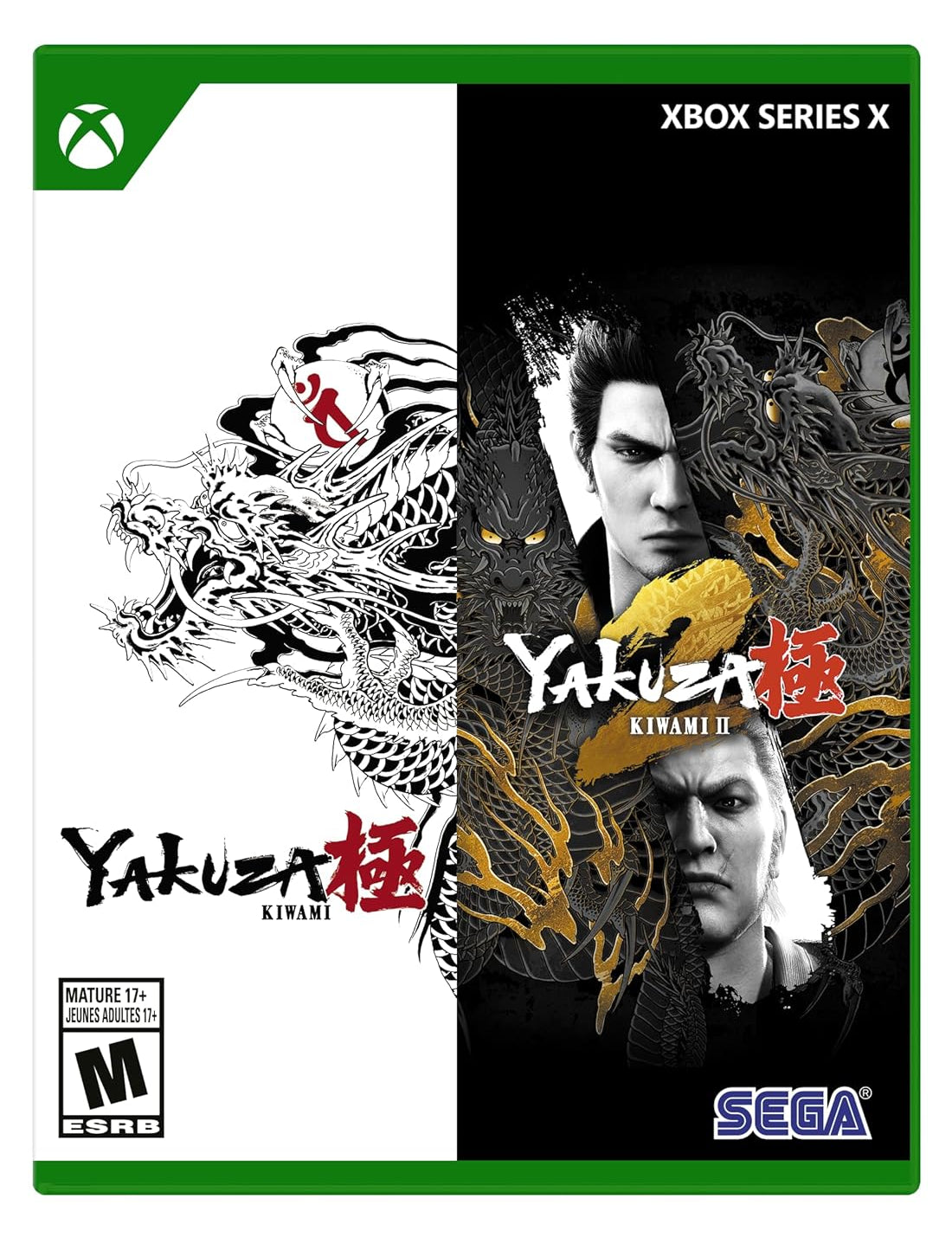 Yakuza Kiwami 2 game cover for Xbox Series X with Japanese text and logos.