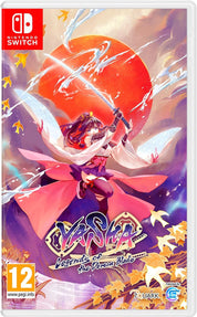 Nintendo Switch game cover for 'Onmyoji: Legends of the Divine Blade' with a stylized illustration of a character and vibrant colors.