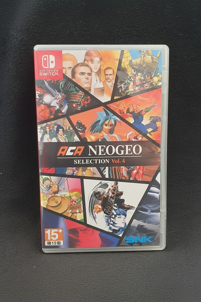ACG NeoGeo Selection Vol. 4 game case on a black background