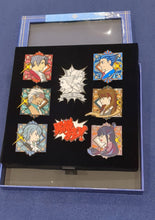 Load image into Gallery viewer, ace attorney blue set metallic pin
