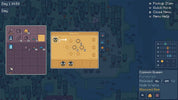 Game interface with inventory and map on a dark background