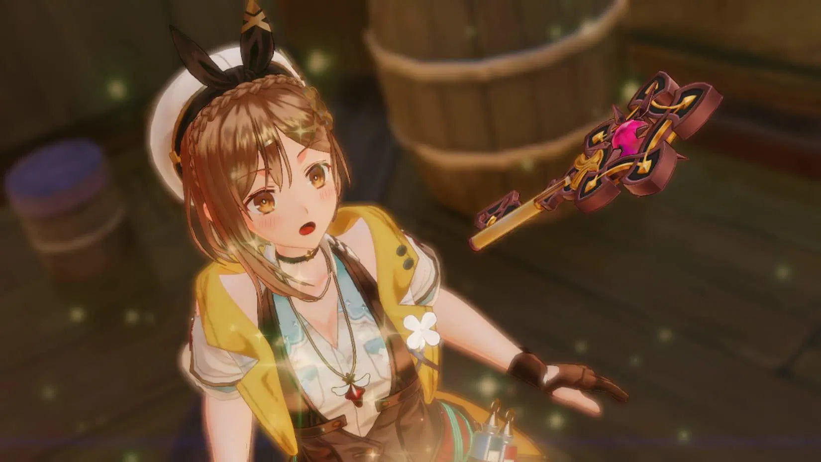 Animated character with a bow and arrow in a fantasy setting